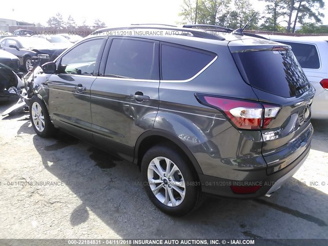 1FMCU0HD2JUB60427 - 2018 FORD ESCAPE SEL GRAY photo 3