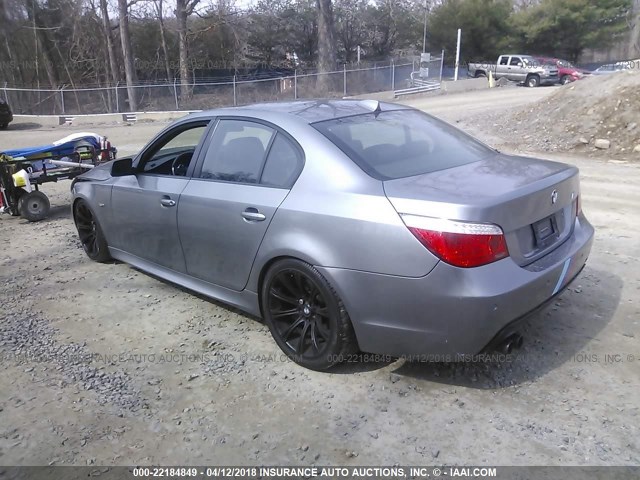 WBANW535X8CT52423 - 2008 BMW 550 I GRAY photo 3