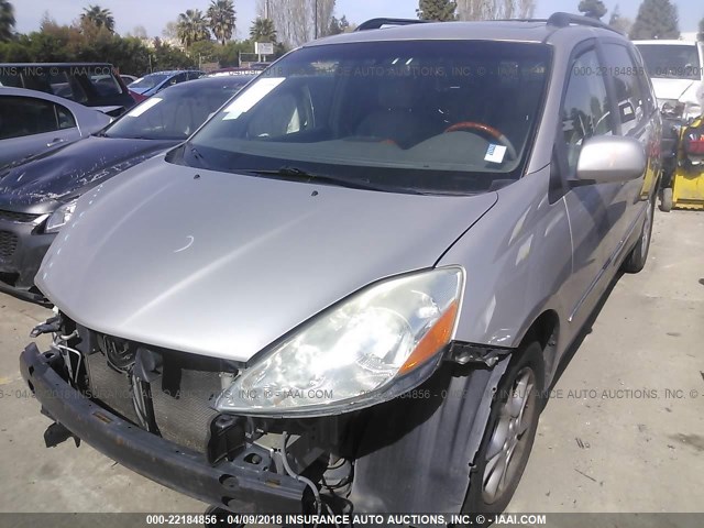 5TDZA22C76S479756 - 2006 TOYOTA SIENNA XLE/XLE LIMITED SILVER photo 2