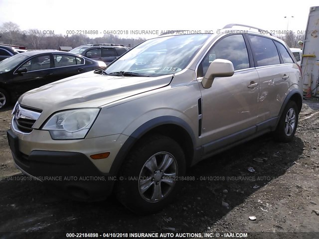 3GSDL43N18S533636 - 2008 SATURN VUE XE GOLD photo 2