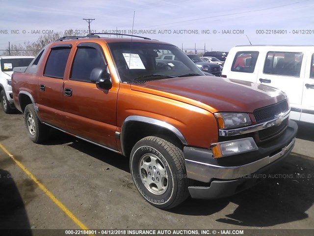 3GNEC12TX4G270775 - 2004 CHEVROLET AVALANCHE C1500 ORANGE photo 1