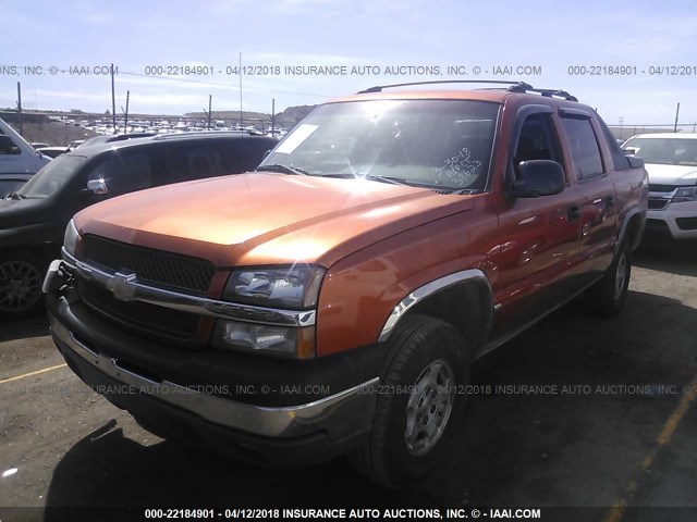 3GNEC12TX4G270775 - 2004 CHEVROLET AVALANCHE C1500 ORANGE photo 2