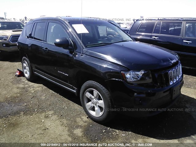 1C4NJCBA2FD313160 - 2015 JEEP COMPASS SPORT BLACK photo 1