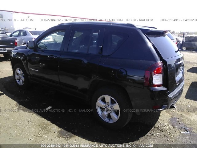 1C4NJCBA2FD313160 - 2015 JEEP COMPASS SPORT BLACK photo 3