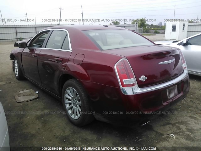 2C3CCAAG2EH161897 - 2014 CHRYSLER 300 RED photo 3