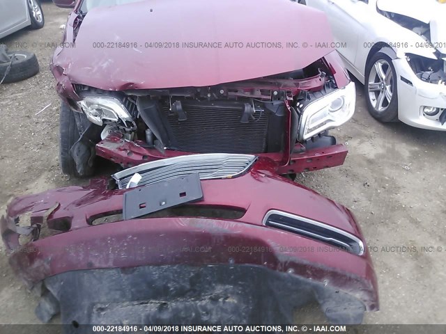 2C3CCAAG2EH161897 - 2014 CHRYSLER 300 RED photo 6