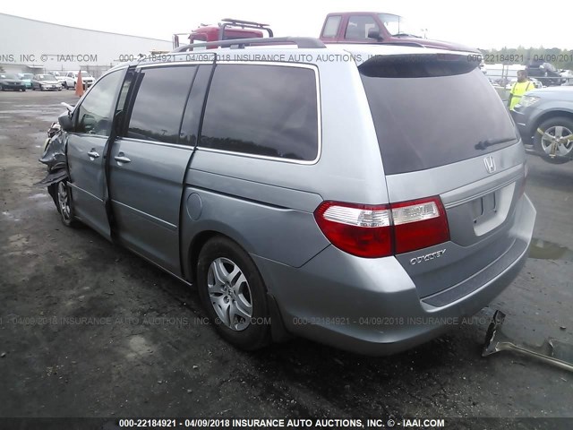 5FNRL38706B094943 - 2006 HONDA ODYSSEY EXL ლურჯი ფოტო 3