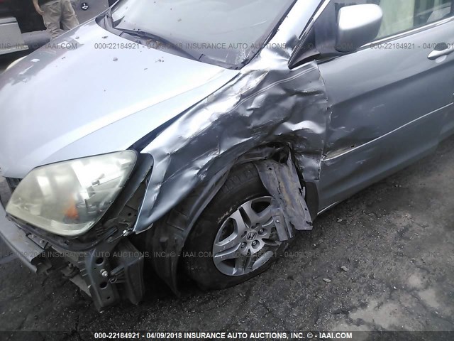 5FNRL38706B094943 - 2006 HONDA ODYSSEY EXL ლურჯი ფოტო 6