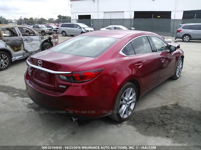 JM1GL1V52H1130125 - 2017 MAZDA 6 TOURING RED photo 4