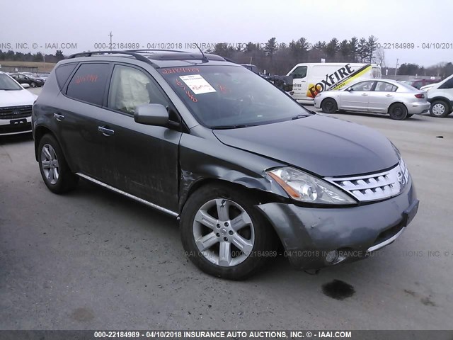 JN8AZ08W67W608037 - 2007 NISSAN MURANO SL/SE/S GRAY photo 1