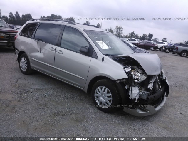 5TDZK23C68S170388 - 2008 TOYOTA SIENNA CE/LE SILVER photo 1