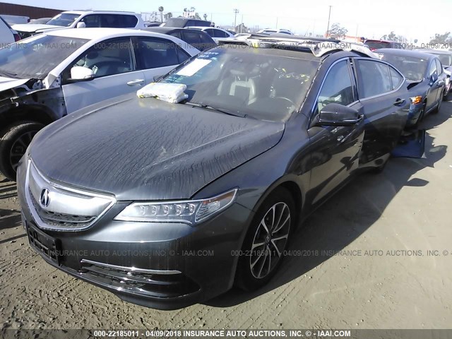 19UUB3F52FA010551 - 2015 ACURA TLX TECH GRAY photo 2