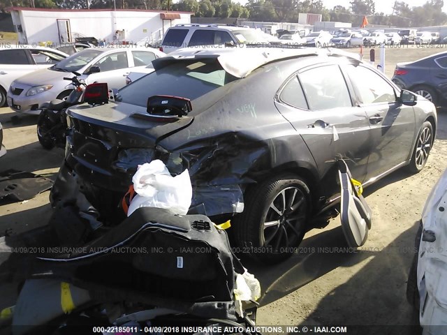 19UUB3F52FA010551 - 2015 ACURA TLX TECH GRAY photo 4