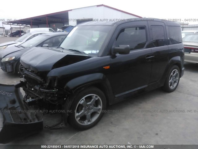 5J6YH18979L002354 - 2009 HONDA ELEMENT SC BLACK photo 2