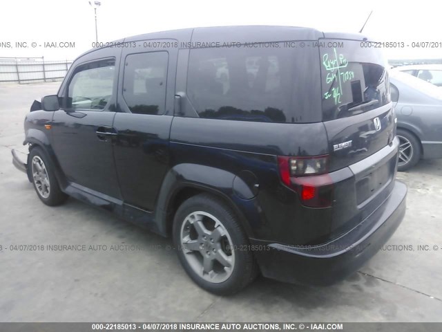 5J6YH18979L002354 - 2009 HONDA ELEMENT SC BLACK photo 3