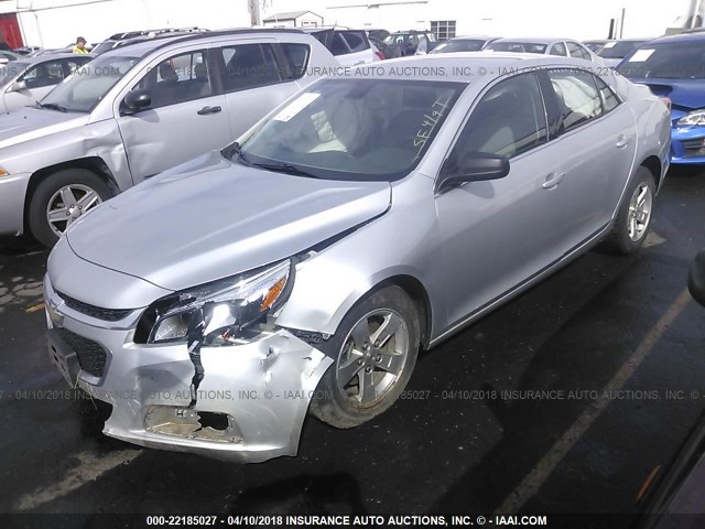 1G11B5SL2FF110209 - 2015 CHEVROLET MALIBU LS 银色 照片 2