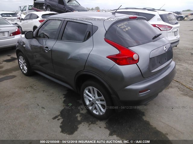 JN8AF5MR7ET453857 - 2014 NISSAN JUKE S/SV/SL/NISMO GRAY photo 3