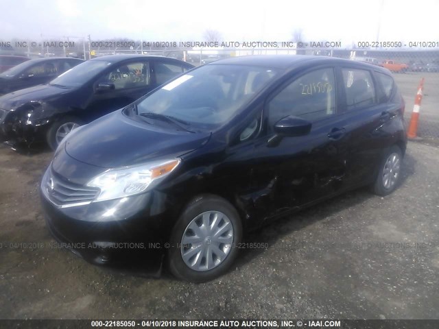 3N1CE2CP0FL385299 - 2015 NISSAN VERSA NOTE S/S PLUS/SV/SL/SR BLACK photo 2