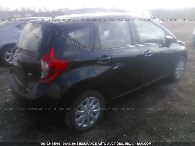 3N1CE2CP0FL385299 - 2015 NISSAN VERSA NOTE S/S PLUS/SV/SL/SR BLACK photo 4