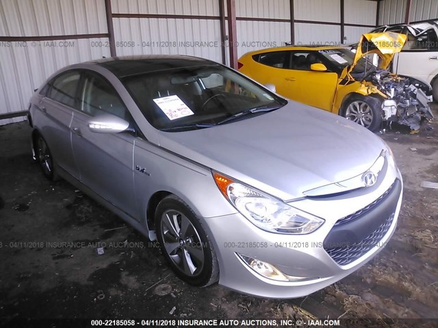 KMHEC4A40CA040790 - 2012 HYUNDAI SONATA HYBRID SILVER photo 1