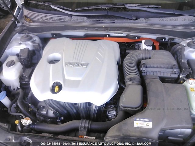 KMHEC4A40CA040790 - 2012 HYUNDAI SONATA HYBRID SILVER photo 10