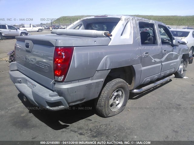 3GNEC13T62G208477 - 2002 CHEVROLET AVALANCHE C1500 GOLD photo 4