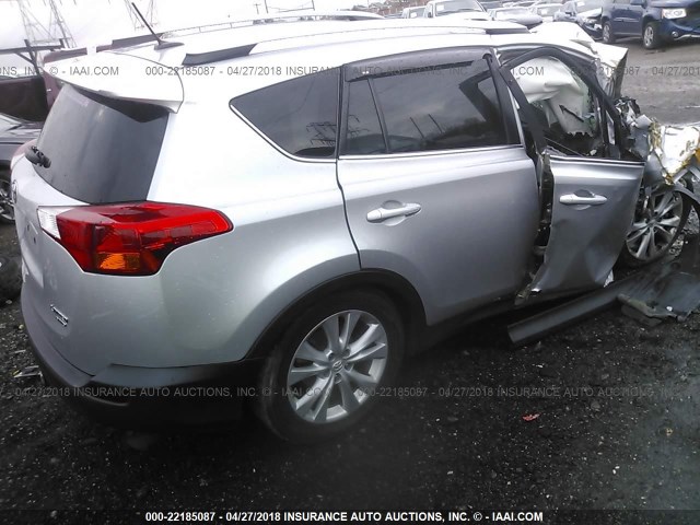 2T3DFREV5FW246331 - 2015 TOYOTA RAV4 LIMITED SILVER photo 4