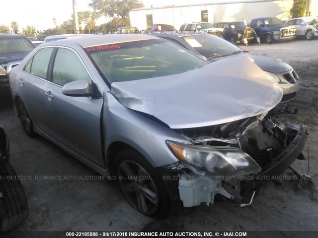 4T1BF1FK6CU175299 - 2012 TOYOTA CAMRY SE/LE/XLE GRAY photo 1