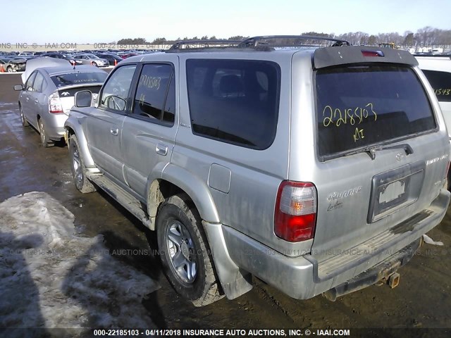 JT3HN87R2Y9040244 - 2000 TOYOTA 4RUNNER LIMITED SILVER photo 3