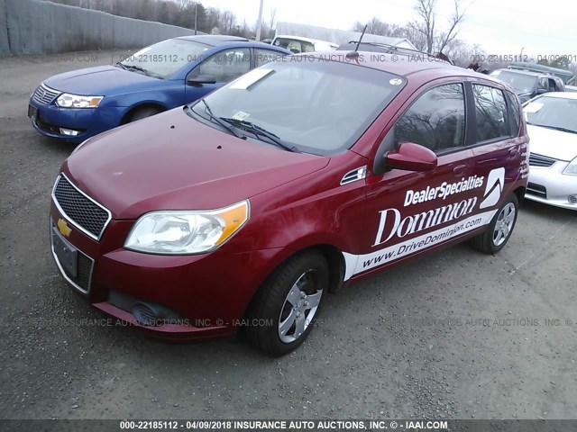 KL1TD6DE5AB117905 - 2010 CHEVROLET AVEO LS/LT 红色 照片 2