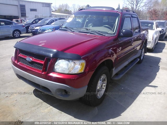 1FMZU67E03UB90021 - 2003 FORD EXPLORER SPORT TR  RED photo 2