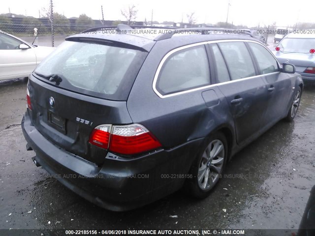 WBAPT73579CX02735 - 2009 BMW 535 XI GRAY photo 4