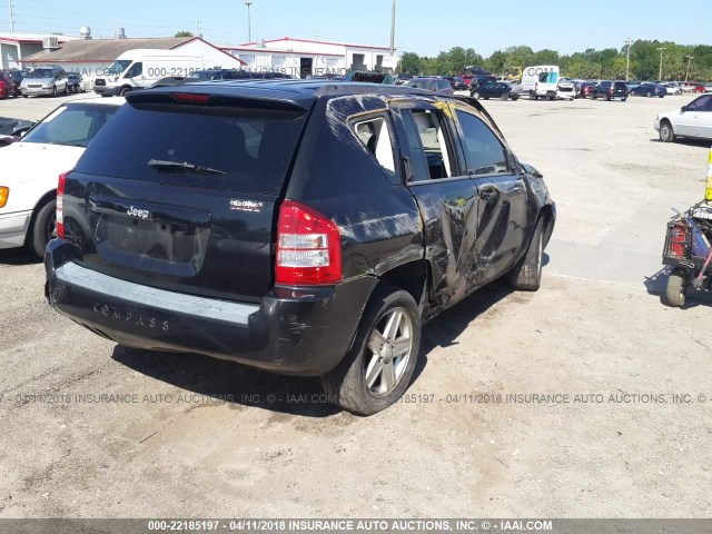 1J8FT47W28D601541 - 2008 JEEP COMPASS SPORT BLACK photo 4