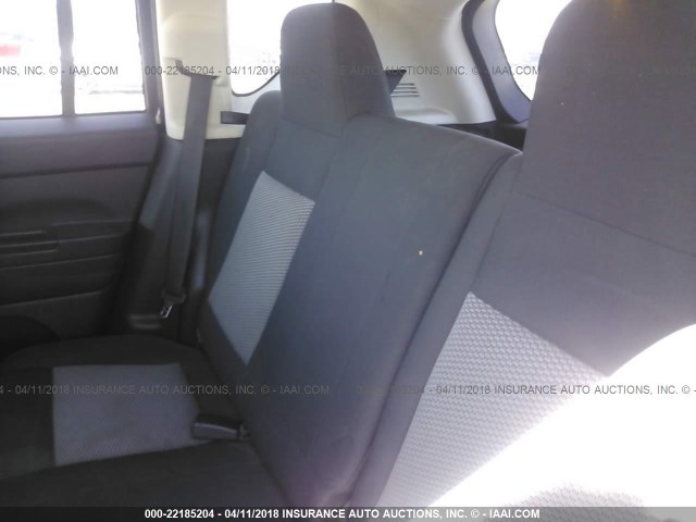 1J8FT47W68D758442 - 2008 JEEP COMPASS SPORT SILVER photo 8