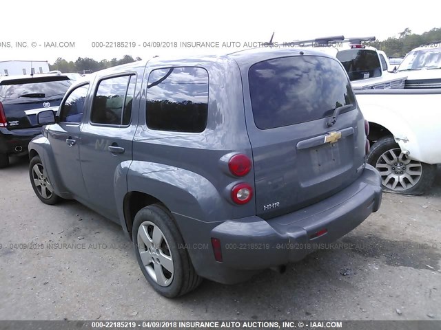 3GNCA13B49S563580 - 2009 CHEVROLET HHR LS GRAY photo 3