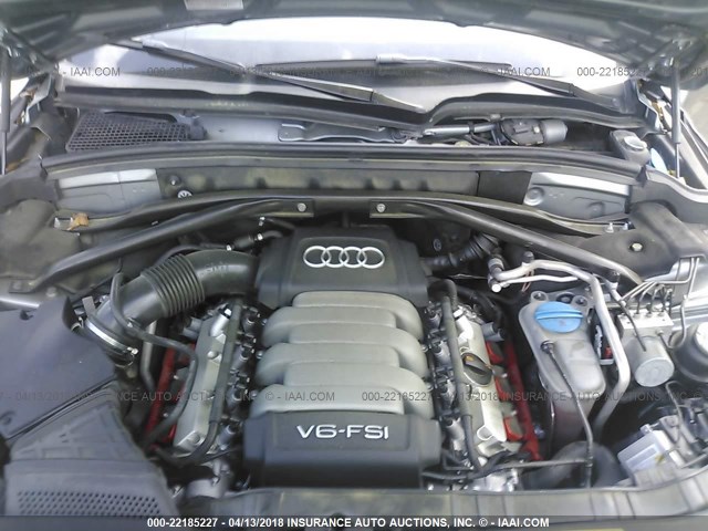 WA1WKAFP6BA102490 - 2011 AUDI Q5 PRESTIGE GRAY photo 10