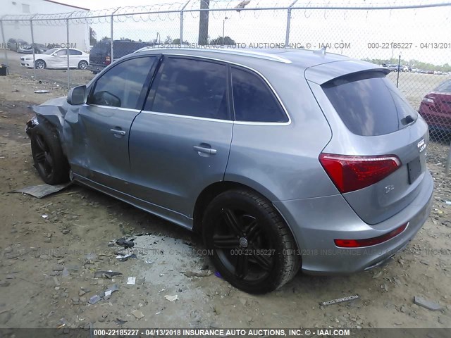 WA1WKAFP6BA102490 - 2011 AUDI Q5 PRESTIGE GRAY photo 3