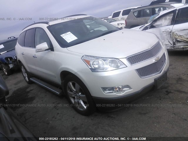 1GNKVLED2CJ213559 - 2012 CHEVROLET TRAVERSE LTZ WHITE photo 1