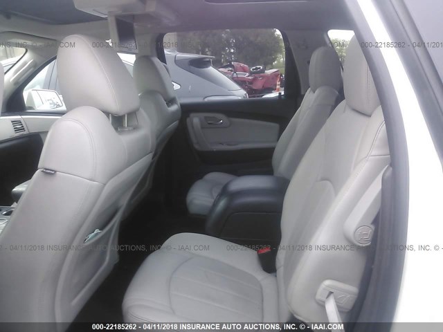 1GNKVLED2CJ213559 - 2012 CHEVROLET TRAVERSE LTZ WHITE photo 8