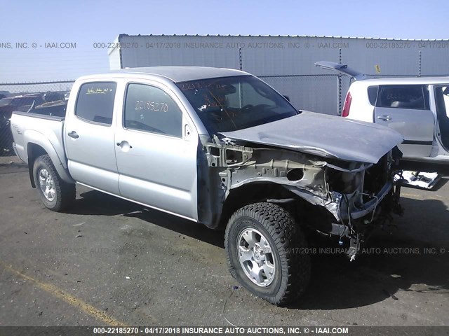 3TMJU4GN9AM099434 - 2010 TOYOTA TACOMA DOUBLE CAB PRERUNNER SILVER photo 1