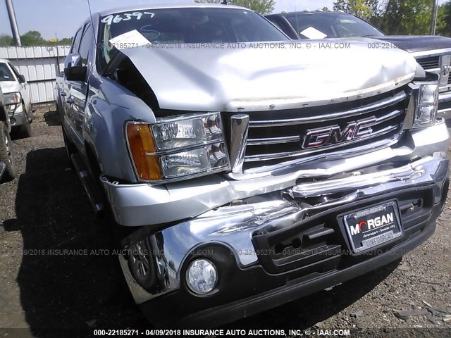 3GTP1VE03CG231718 - 2012 GMC SIERRA C1500 SLE SILVER photo 6