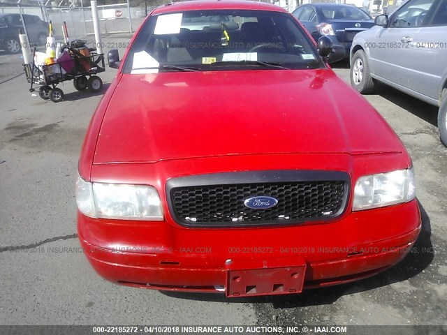 2FAHP71V79X100778 - 2009 FORD CROWN VICTORIA POLICE INTERCEPTOR RED photo 6