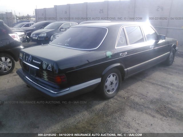 WDBCA35E1LA541085 - 1990 MERCEDES-BENZ 420 SEL BLACK photo 4