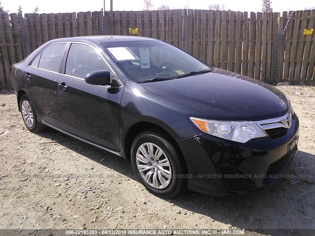 4T4BF1FK9CR204574 - 2012 TOYOTA CAMRY SE/LE/XLE BLACK photo 1