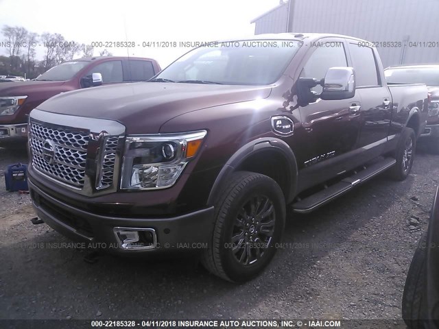1N6BA1F41GN500040 - 2016 NISSAN TITAN XD SL/PRO-4X/PLAT RESERVE ნარინჯისფერი ფოტო 2