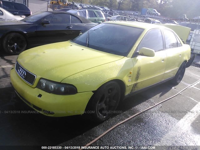 WAUBB88D7VA082655 - 1997 AUDI A4 1.8T YELLOW photo 2