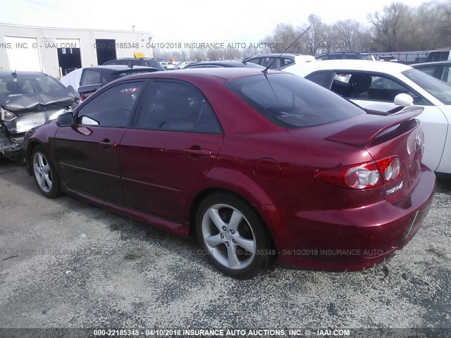 1YVHP80D445N20916 - 2004 MAZDA 6 S RED photo 3