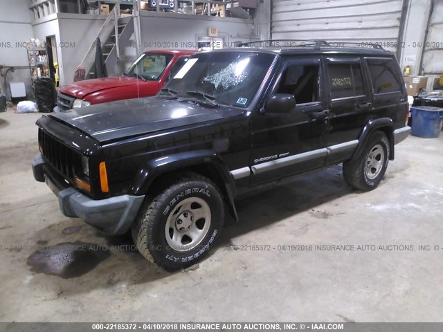 1J4FF68S8XL584944 - 1999 JEEP CHEROKEE SPORT/CLASSIC BLACK photo 2