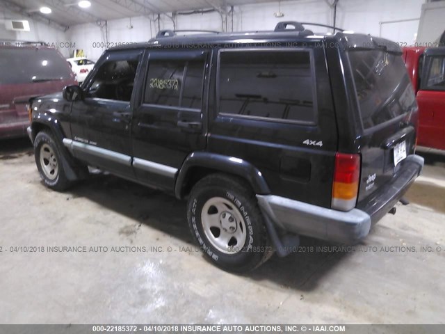 1J4FF68S8XL584944 - 1999 JEEP CHEROKEE SPORT/CLASSIC შავი ფოტო 3