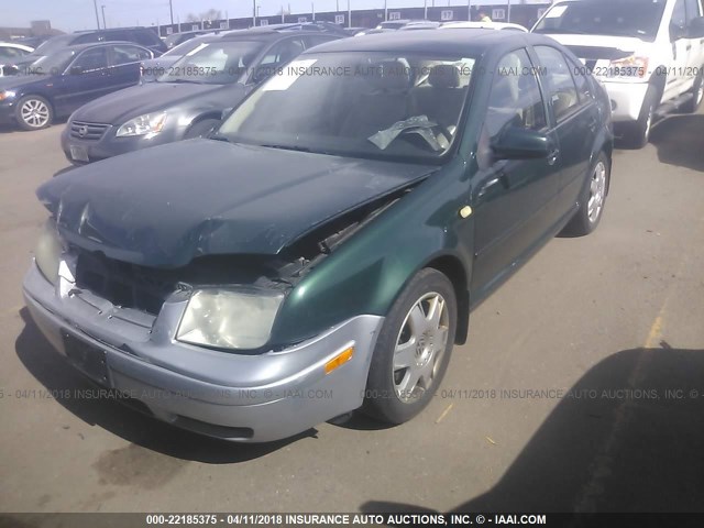 3VWTE29M7XM087755 - 1999 VOLKSWAGEN JETTA GLX GREEN photo 2